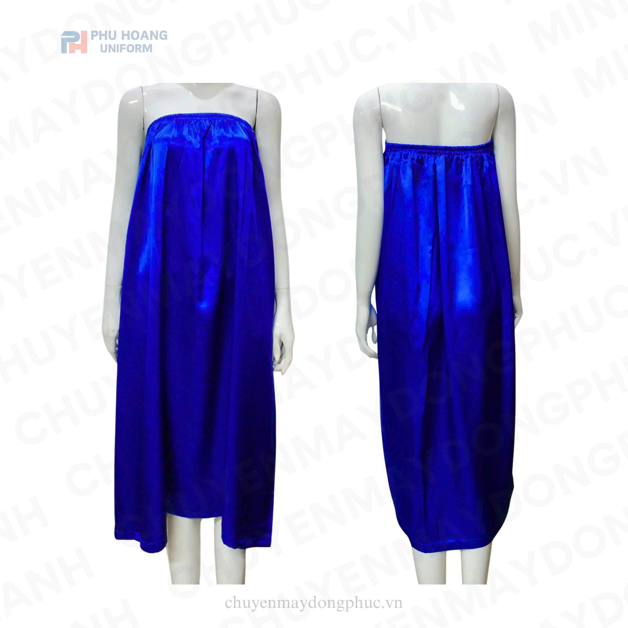 VÁY QUÂY SPA XANH COBAN (MAY SẴN) – SS012