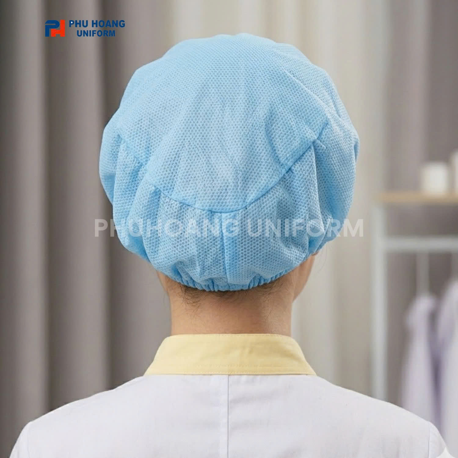 MŨ LƯỚI TRÙM TÓC MÀU XANH