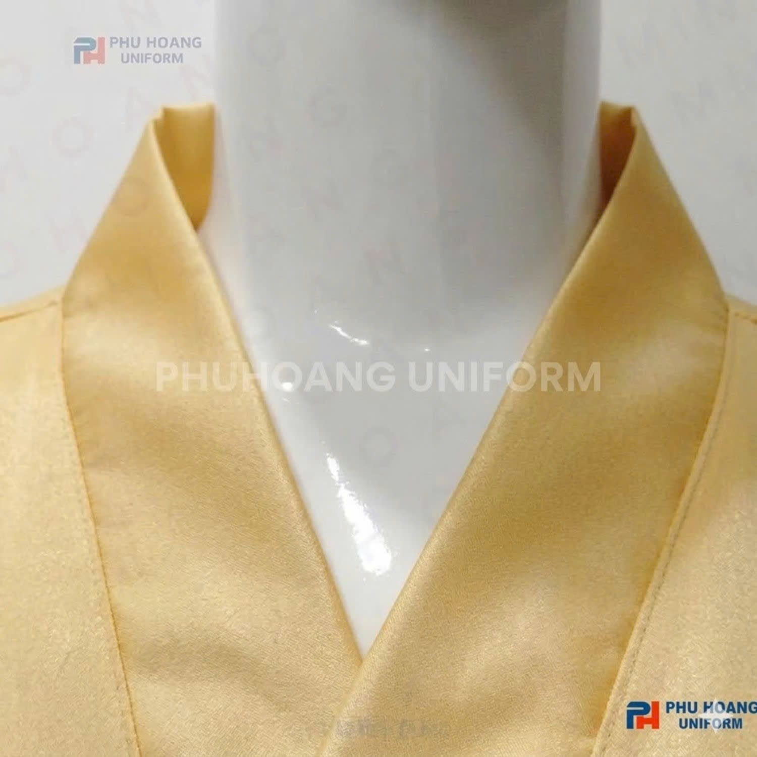 ÁO CHOÀNG SPA PHI LỤA VÀNG KIM