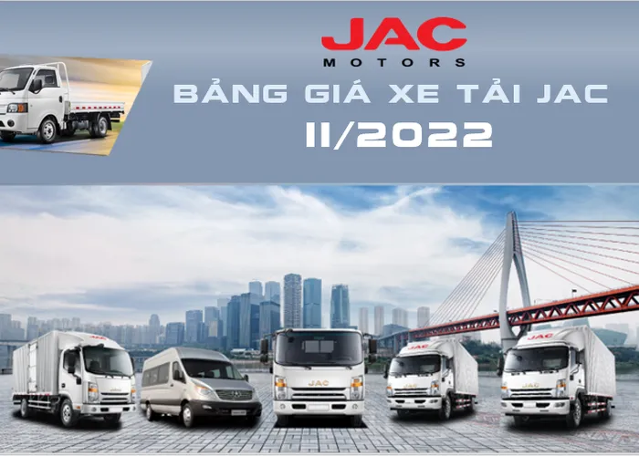 Bảng giá xe tải JAC tháng 11 năm 2022