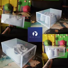 Cách lắp ráp hộp nhựa cứng đựng giày dép trong suốt siêu bền - Blue Deer