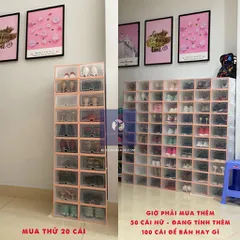 Có nên mua hộp đựng giày nắp nhựa cứng 30-35K tại BLUE DEER?
