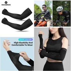 Tay áo chống nắng lụa RockBros - Găng tay chống nắng, tia UV bằng lụa thun lạnh tiện dụng cho Nam Nữ - Mã XT057