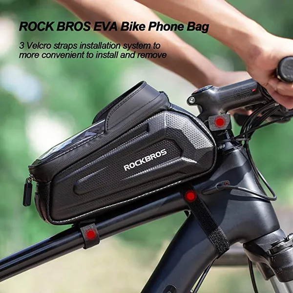 Túi đựng điện thoại xe đạp RockBros 6.8" cảm ứng màn hình với sức chứa lớn 1.7L kháng nước