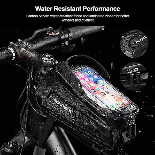 Túi đựng điện thoại xe đạp RockBros 6.8" cảm ứng màn hình với sức chứa lớn 1.7L kháng nước