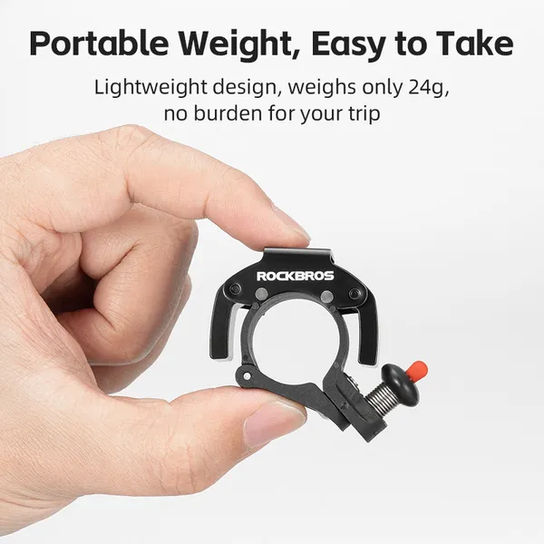 Chuông Xe Đạp Chính hãng RockBros thể thao, leo núi mtb, xu đua road bằng Hợp Kim Nhôm Siêu Nhẹ Chất Lượng Cao – Âm Thanh Giòn To