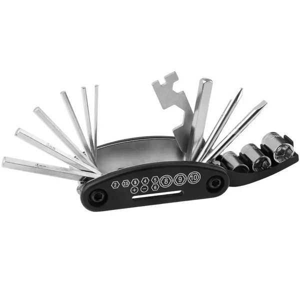 Bộ lục giác đa năng - phụ kiện sửa xe 16 in 1 - Bộ Lục Giác Lắp Giáp, Sửa Chữa Xe Đạp