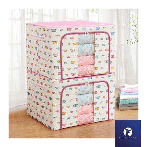 HỘP ĐỰNG QUẦN ÁO KHUNG THÉP 72L - HỘP ĐỰNG QUẦN ÁO 72L – BLUE DEER