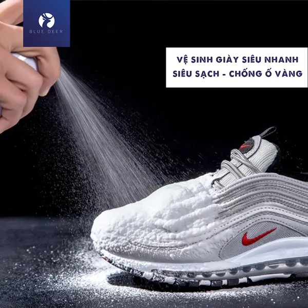  Chai vệ sinh giày Sneaker | Chai xịt bọt vệ sinh giày SNEAKER – BLUE DEER