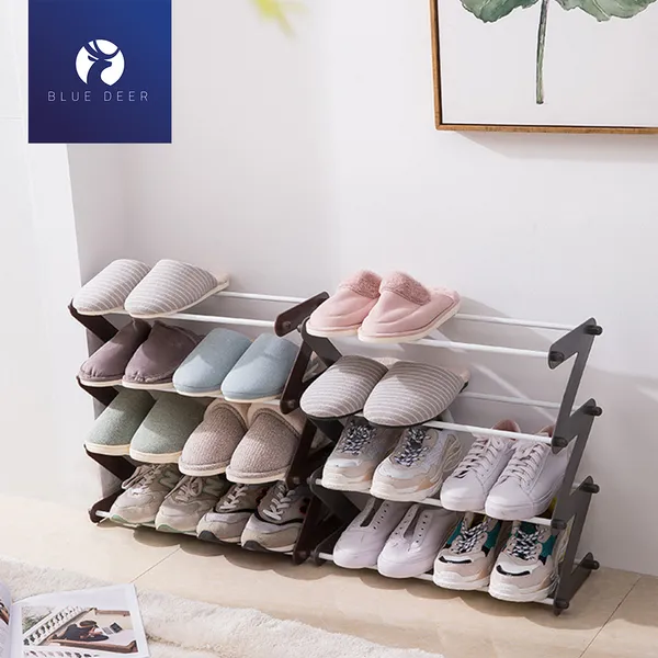 Kệ Để Giày Dép, Sách Vở 4 Tầng Có Thể Tháo Rời - Tặng túi hút ẩm - Blue Deer