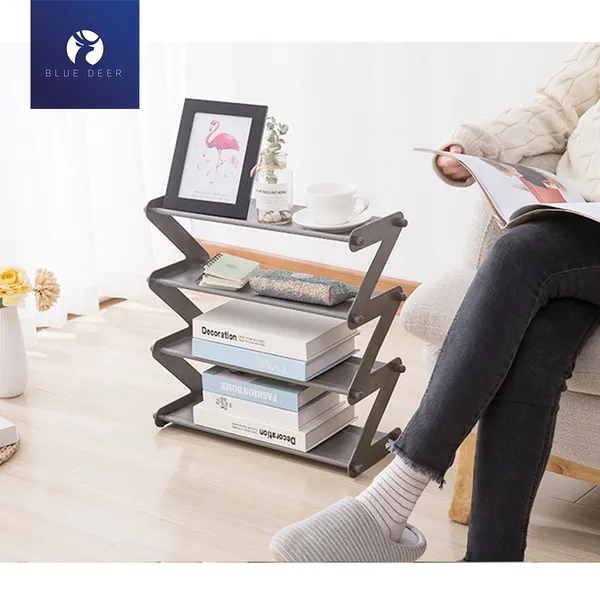 Kệ Để Giày Dép, Sách Vở 4 Tầng Có Thể Tháo Rời - Tặng túi hút ẩm - Blue Deer