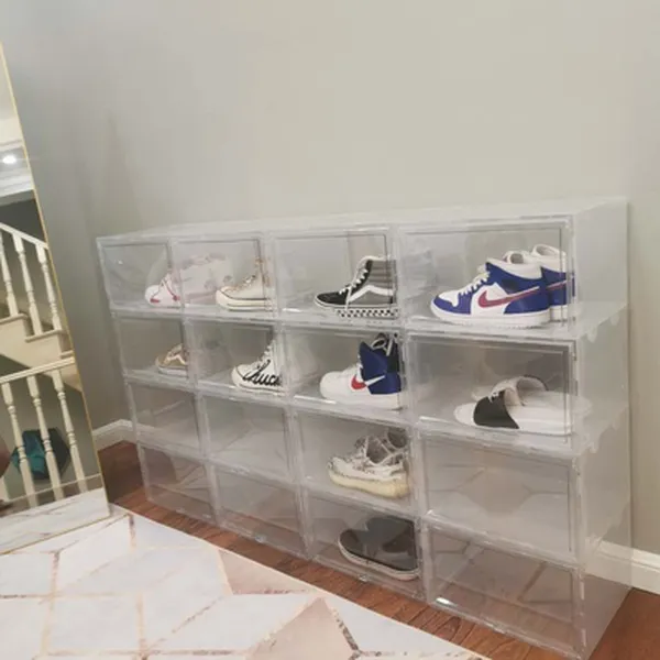 [BIGSIZE GIÀY 47.5] Hộp Đựng Giày Bìa Cứng  - Giày Cổ Cao 21.5CM - Chịu Nặng 15KG - BLUE DEER