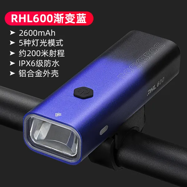 Đèn Led Xe Đạp RockBros RHL600 - 1000 mới - có thể sạc - siêu sáng - chông nước IPX6 – vỏ hợp kim nhôm