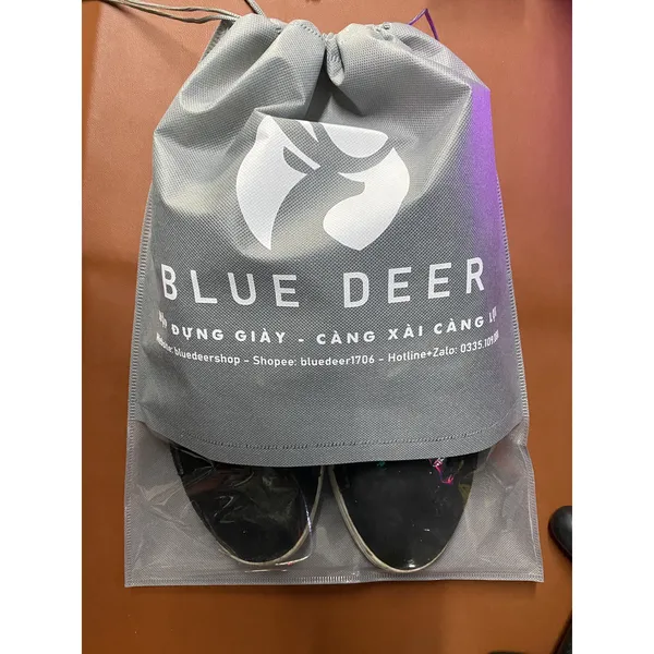 Túi Đựng Giày Dép - túi đựng giày bóng đá - Vải chống thấm nước nhẹ Size Lớn 44x32 - BLUE DEER