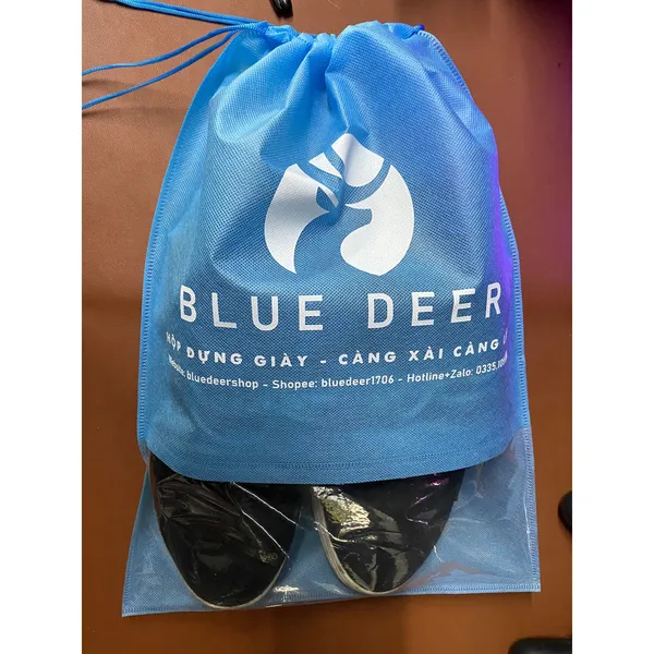 Túi Đựng Giày Dép - túi đựng giày bóng đá - Vải chống thấm nước nhẹ Size Lớn 44x32 - BLUE DEER