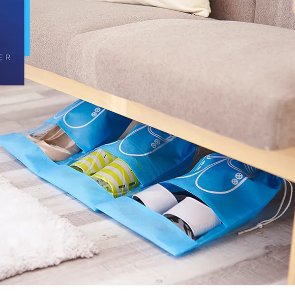 Túi Đựng Giày Dép - túi đựng giày bóng đá - Vải chống thấm nước nhẹ Size Lớn 44x32 - BLUE DEER