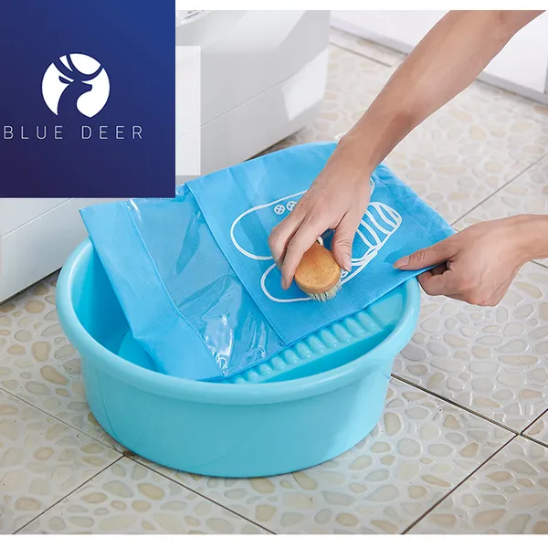 Túi Đựng Giày Dép - túi đựng giày bóng đá - Vải chống thấm nước nhẹ Size Lớn 44x32 - BLUE DEER