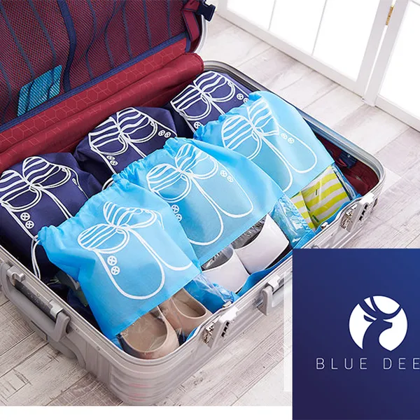 Túi Đựng Giày Dép - túi đựng giày bóng đá - Vải chống thấm nước nhẹ Size Lớn 44x32 - BLUE DEER