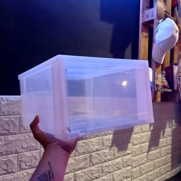 Hộp đựng giày dép - giày cao gót nhựa cứng trong suốt cao 18CM