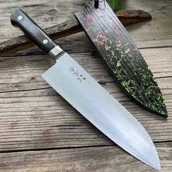 Dao Nhật Kiya Santoku 180mm HAP40 Used