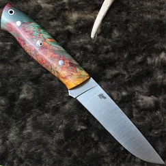 Dao Brisa Trapper Elmax 115mm Cán Gỗ Maple M01