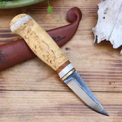 Dao Lappi Puukko  PT80 Thép 80CrV2