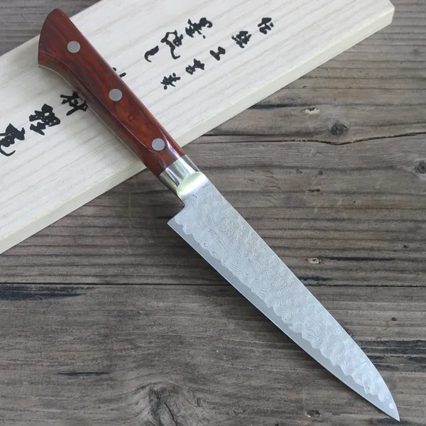 Dao Nhật Kiya Petty 135mm SG2 Damascus