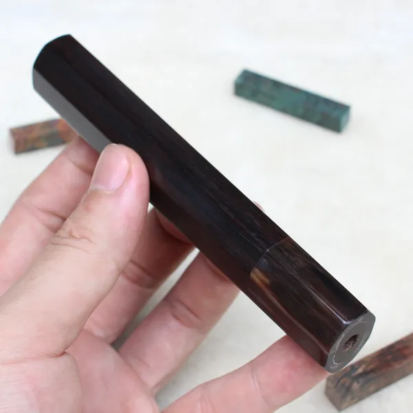 Cán Dao Nhật Bát Giác Gyuto 210mm - African Blackwood