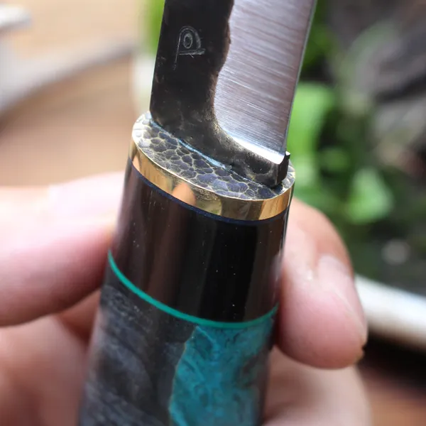 Dao Đi Rừng Polar Puukko 95mm Hammered