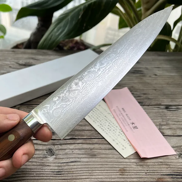 Dao Nhật Kiya Gyuto 210mm SG2 Damascus Like New