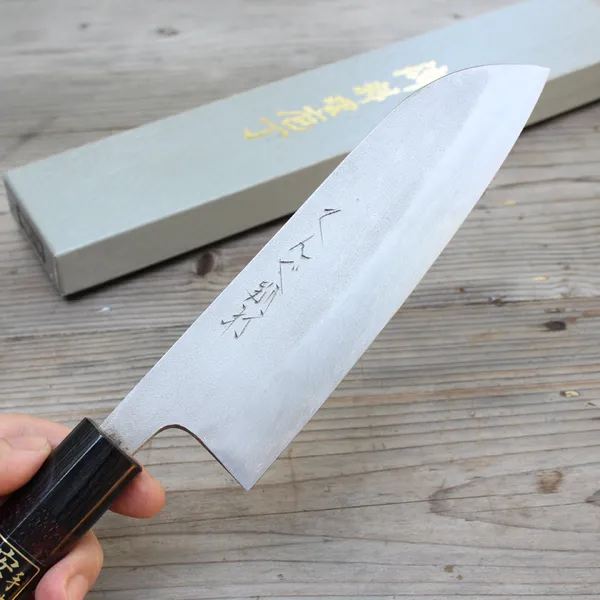 Dao Nhật Tengu Santoku Nashiji 170mm Ginsan