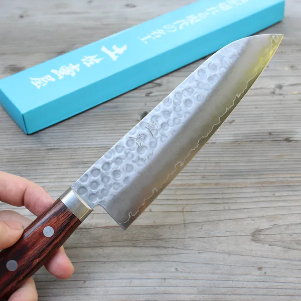 Dao Nhật Tsuboya Santoku Tsuchime 170mm MV Cobalt