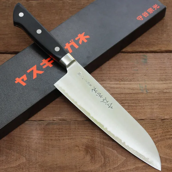 Dao Nhật Munemitsu Moriya Santoku 180mm Aogami Super