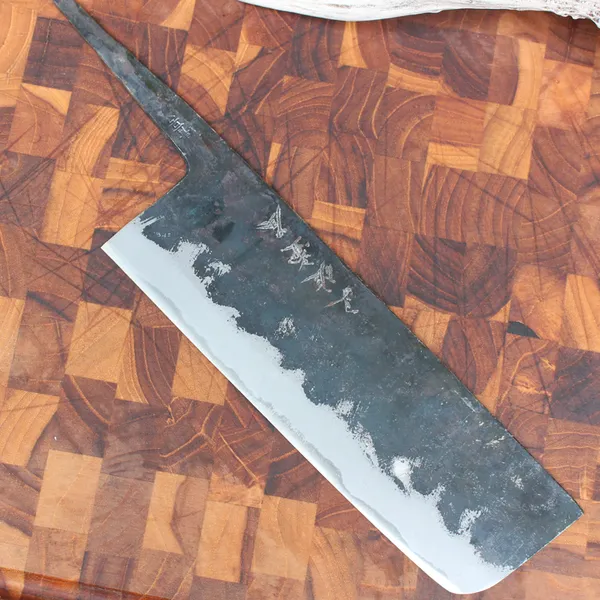 Lưỡi Dao Nhật Tsuboya Nakiri 170mm Thép Giấy Xanh