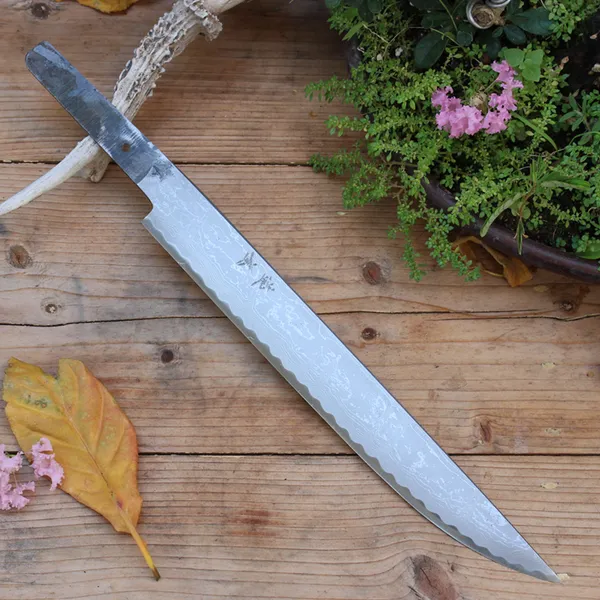 Lưỡi Dao Nhật Tsuboya Hunting Damascus 255mm