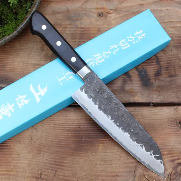 Dao Nhật Tsuboya Santoku 170mm Thép Giấy Xanh