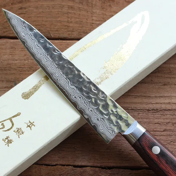 Dao Nhật Sakusaku Petty 135mm VG10 Damascus