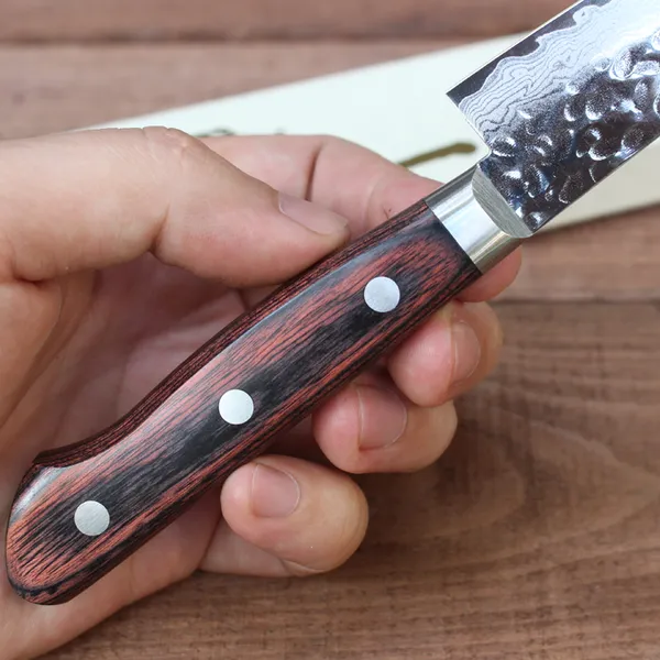 Dao Nhật Sakusaku Petty 135mm VG10 Damascus