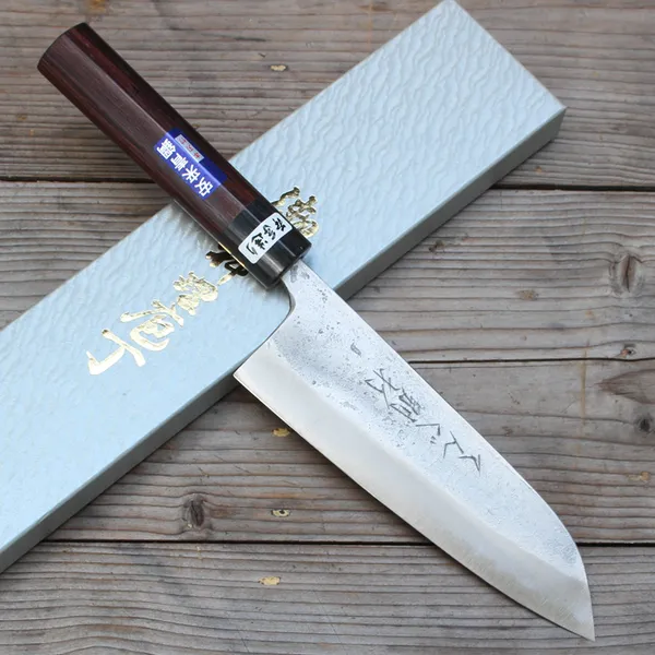 Dao Nhật Tengu Santoku Nashiji 170mm Aogami 2