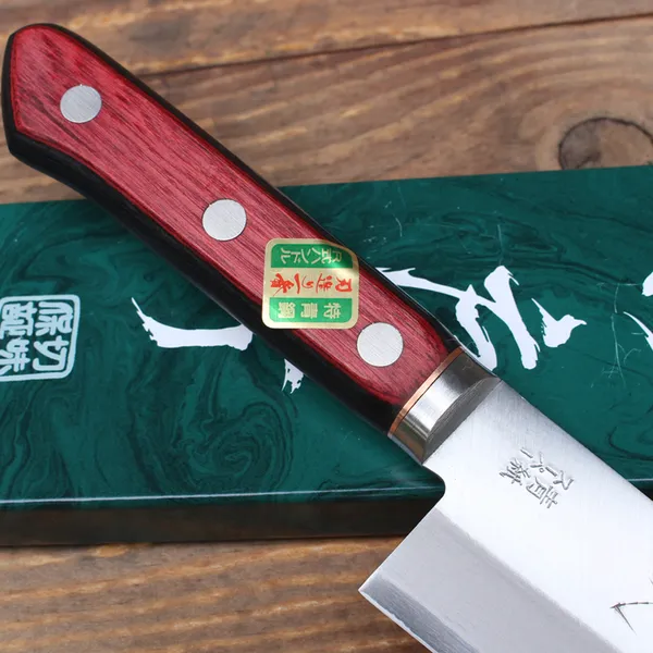 Dao Nhật Musashi Santoku 170mm Thép Aogami Super
