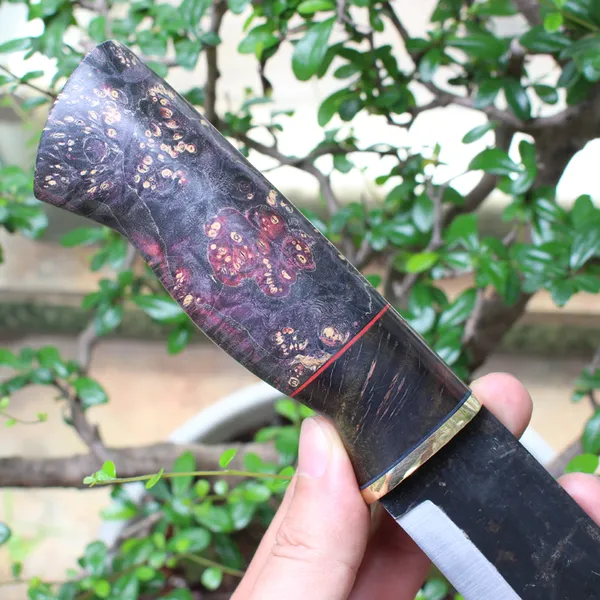 Dao Đi Rừng Brisa Leuku 180mm Cán Gỗ Maple M01
