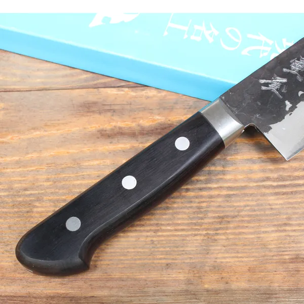 Dao Nhật Tsuboya Santoku 170mm Thép Giấy Xanh