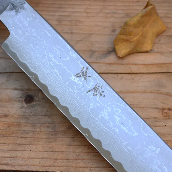 Lưỡi Dao Nhật Tsuboya Hunting Damascus 255mm