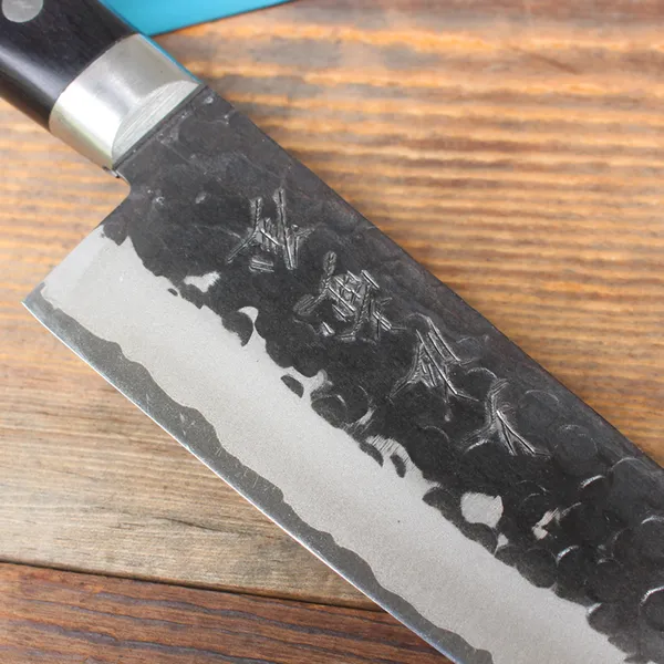 Dao Nhật Tsuboya Santoku 170mm Thép Giấy Xanh
