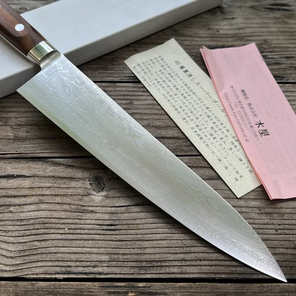 Dao Nhật Kiya Gyuto 210mm SG2 Damascus Like New
