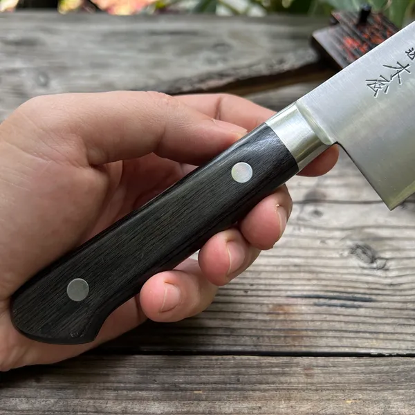 Dao Nhật Kiya Santoku 180mm HAP40 Used