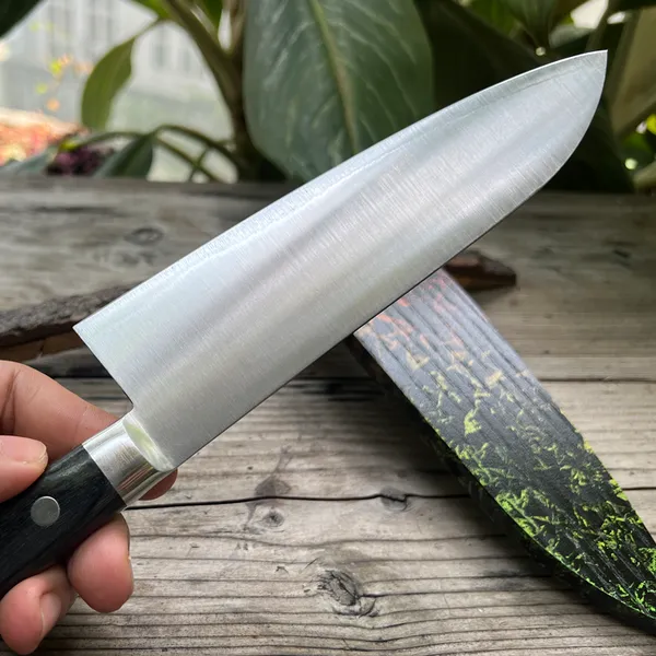 Dao Nhật Kiya Santoku 180mm HAP40 Used