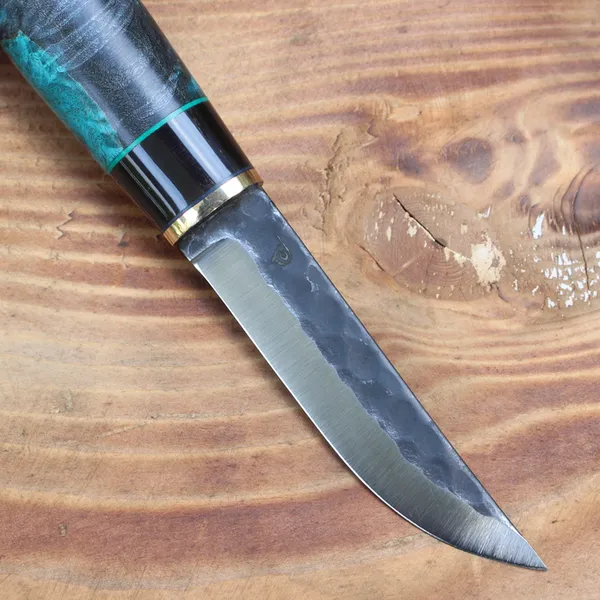 Dao Đi Rừng Polar Puukko 95mm Hammered