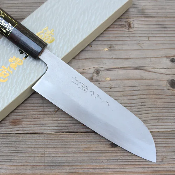 Dao Nhật Tengu Santoku Nashiji 170mm Ginsan
