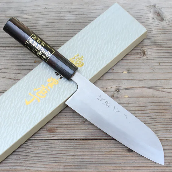 Dao Nhật Tengu Santoku Nashiji 170mm Ginsan